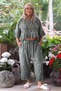 Jaded Gypsy Softly Worn Eyelet Bloomers Charcoal