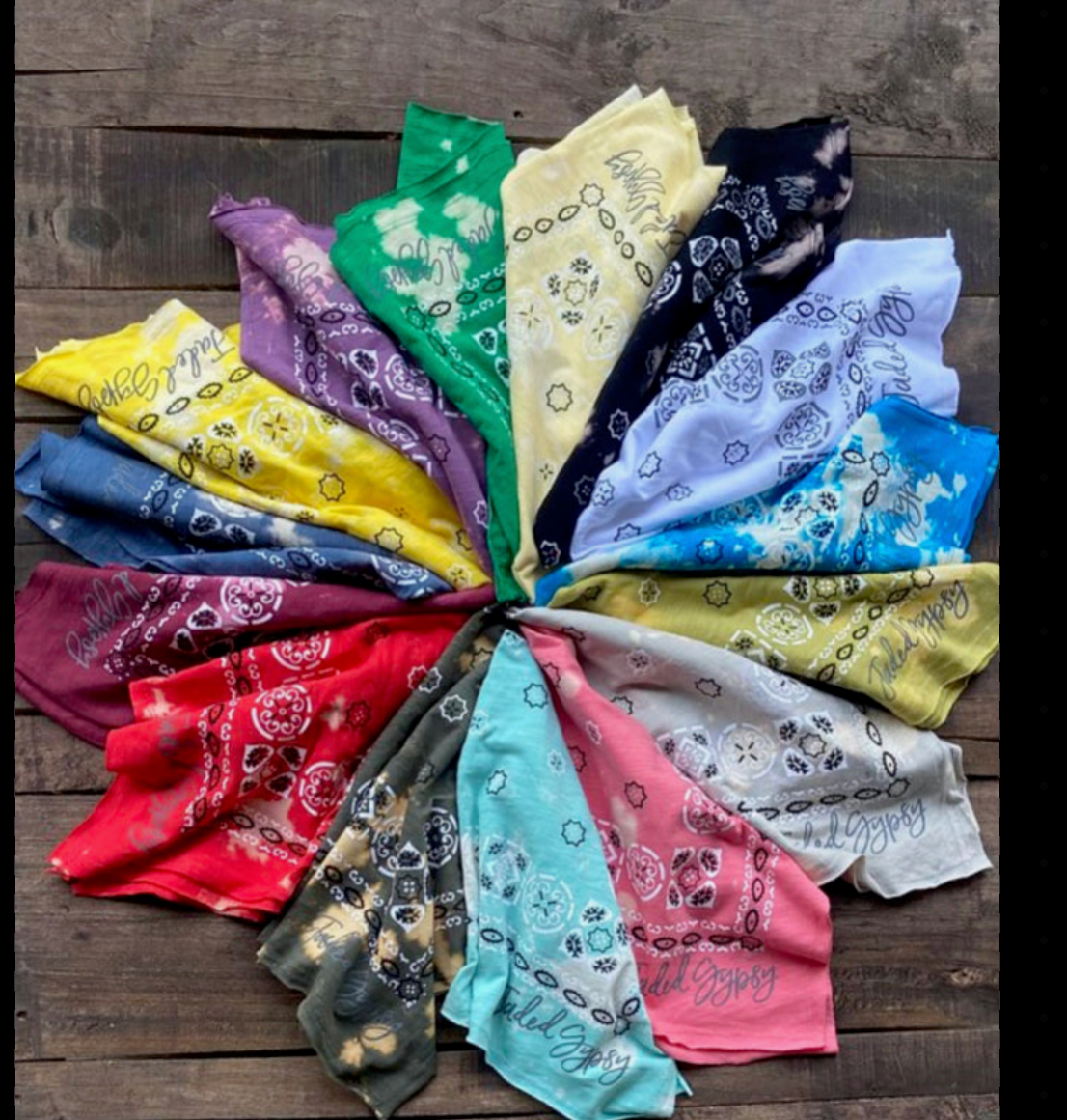Gypsy Bright Bandana Scarves