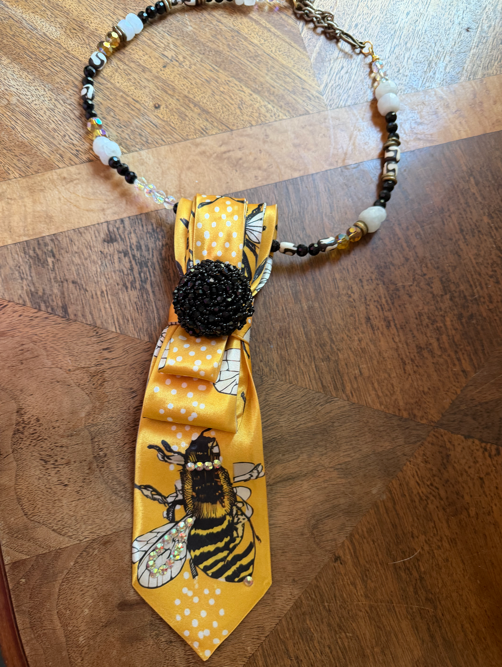 Rare Bird Bee Tie Necklace