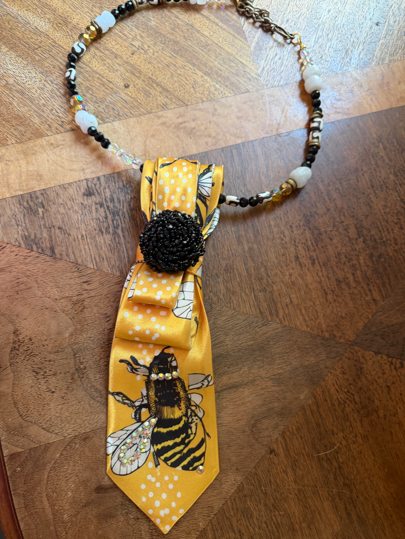Rare Bird Bee Tie Necklace
