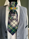 Heather Labas Custom Tie Necklace — Tartan Plaid Dragonfly