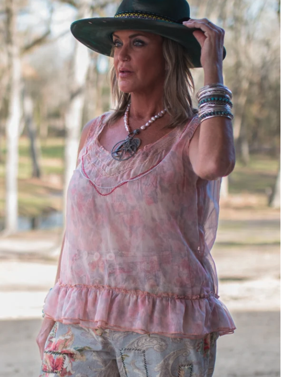 Jaded Gypsy Tank Grapefruit