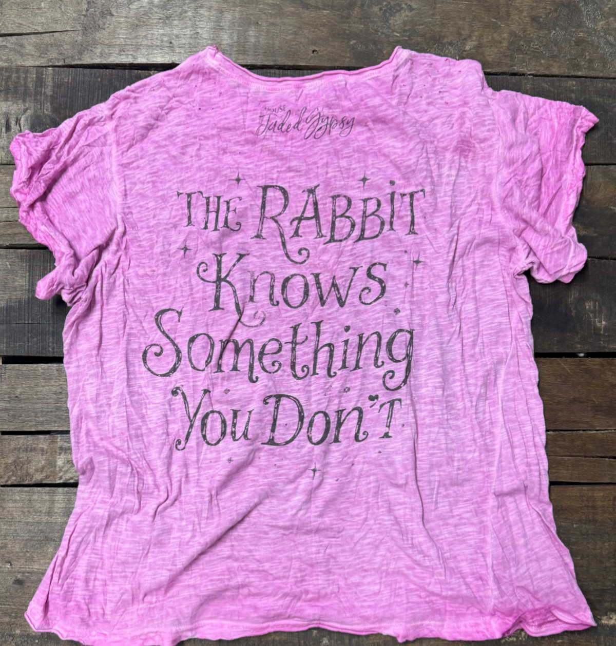 House of Jaded Gypsy Worn and Weathered Tee-  Gypsy Rabbit