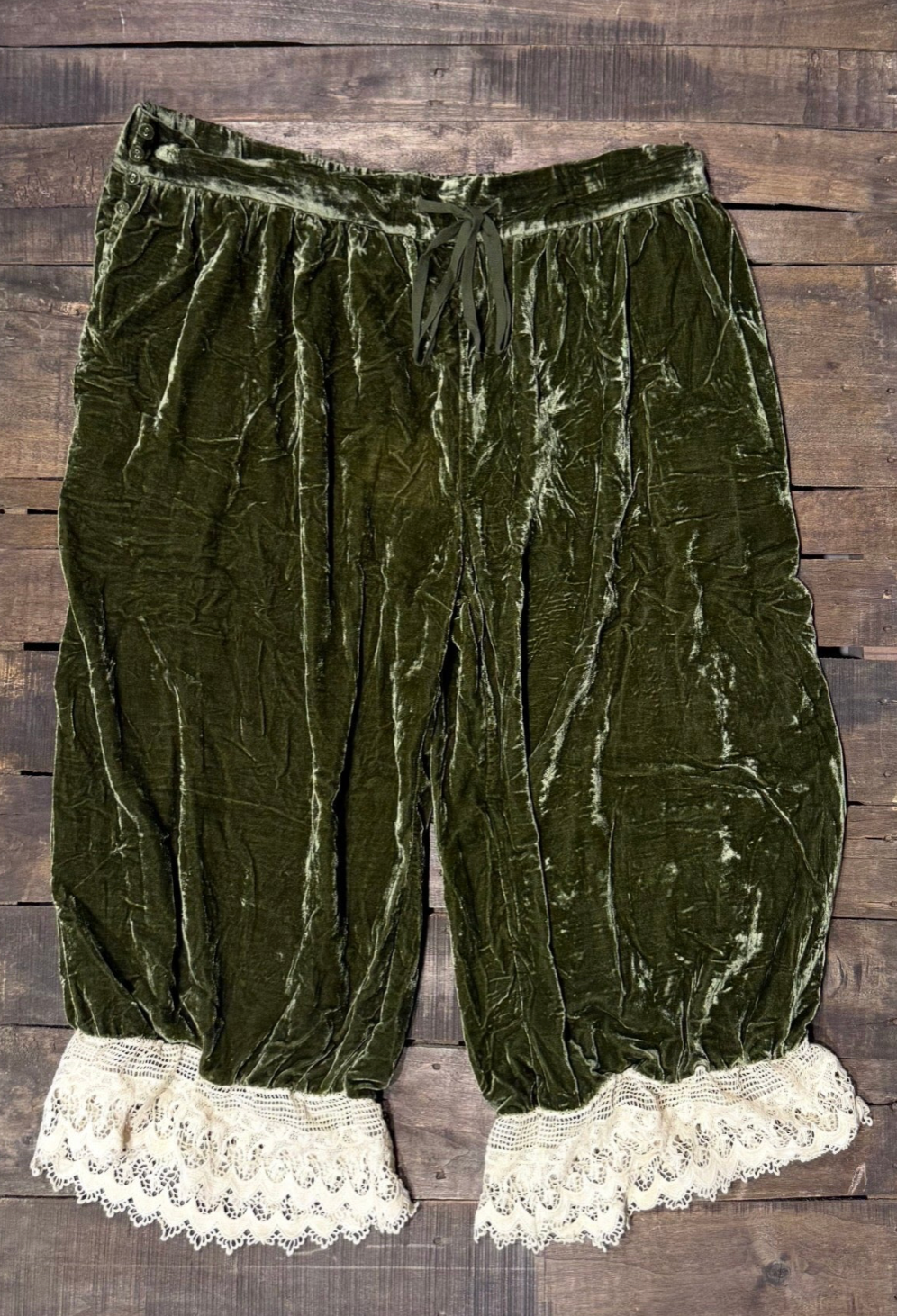 Jaded Gypsy Vintage Romance Bloomers Olive