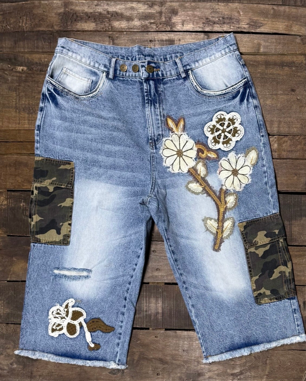 Jaded Jypsy Hidden Trail Shorts- Camo