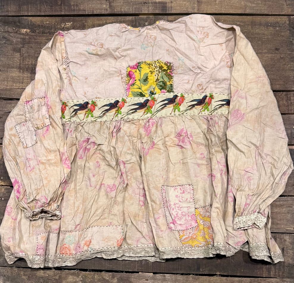 House of Jaded Gypsy Weathered Wildflower Top-Roses