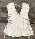 Jaded Gypsy Soft Spoken Top - Oatmeal