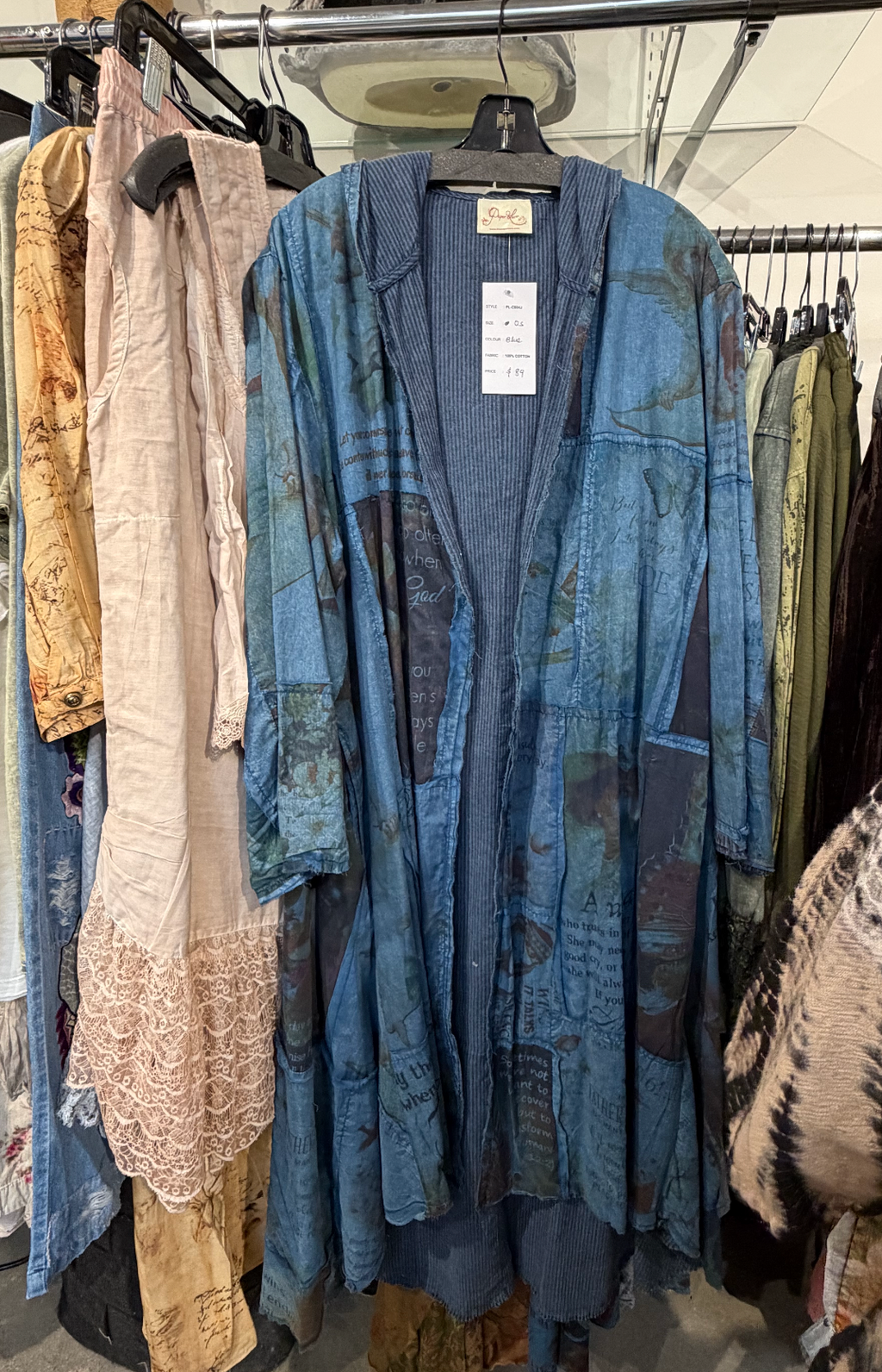 Paper Lace ReversibleTeal Duster