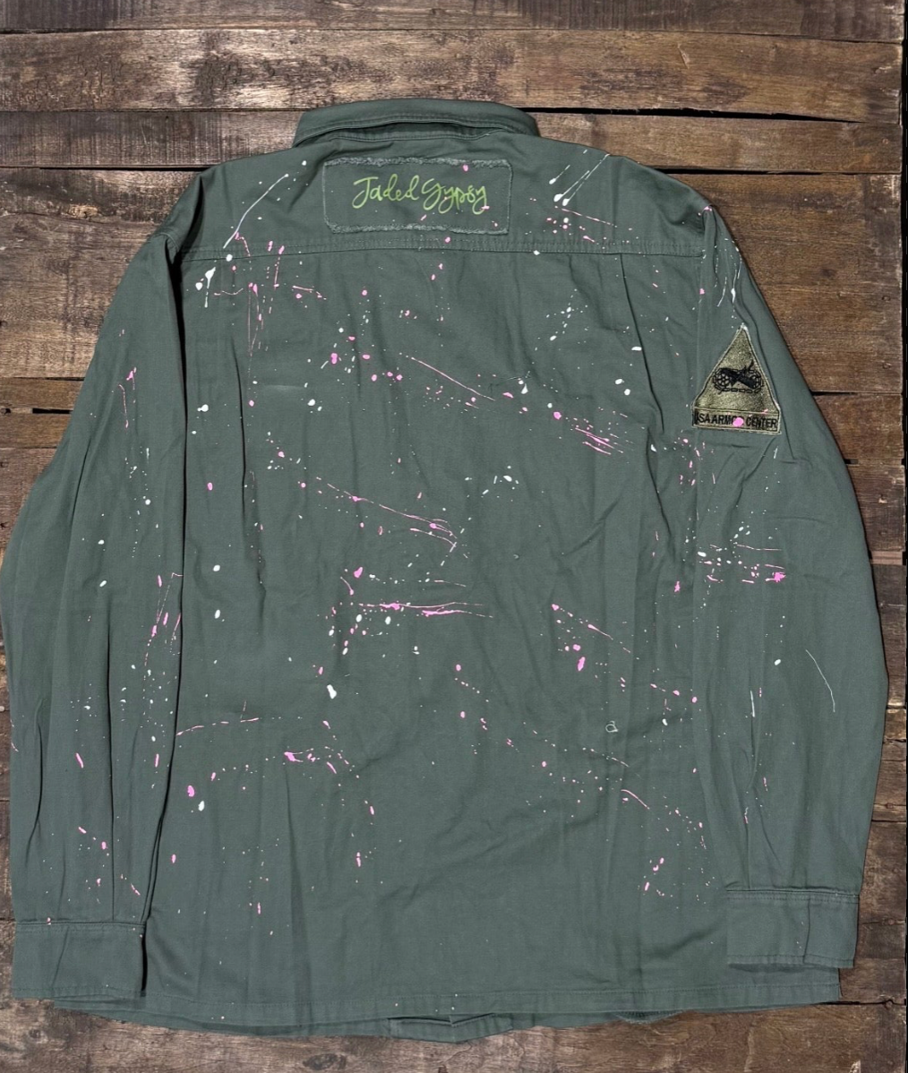 Jaded Gypsy Field Notes Shirt - Olive