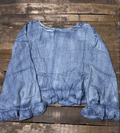 Jaded Gypsy Blooming Grace Top- Chambray