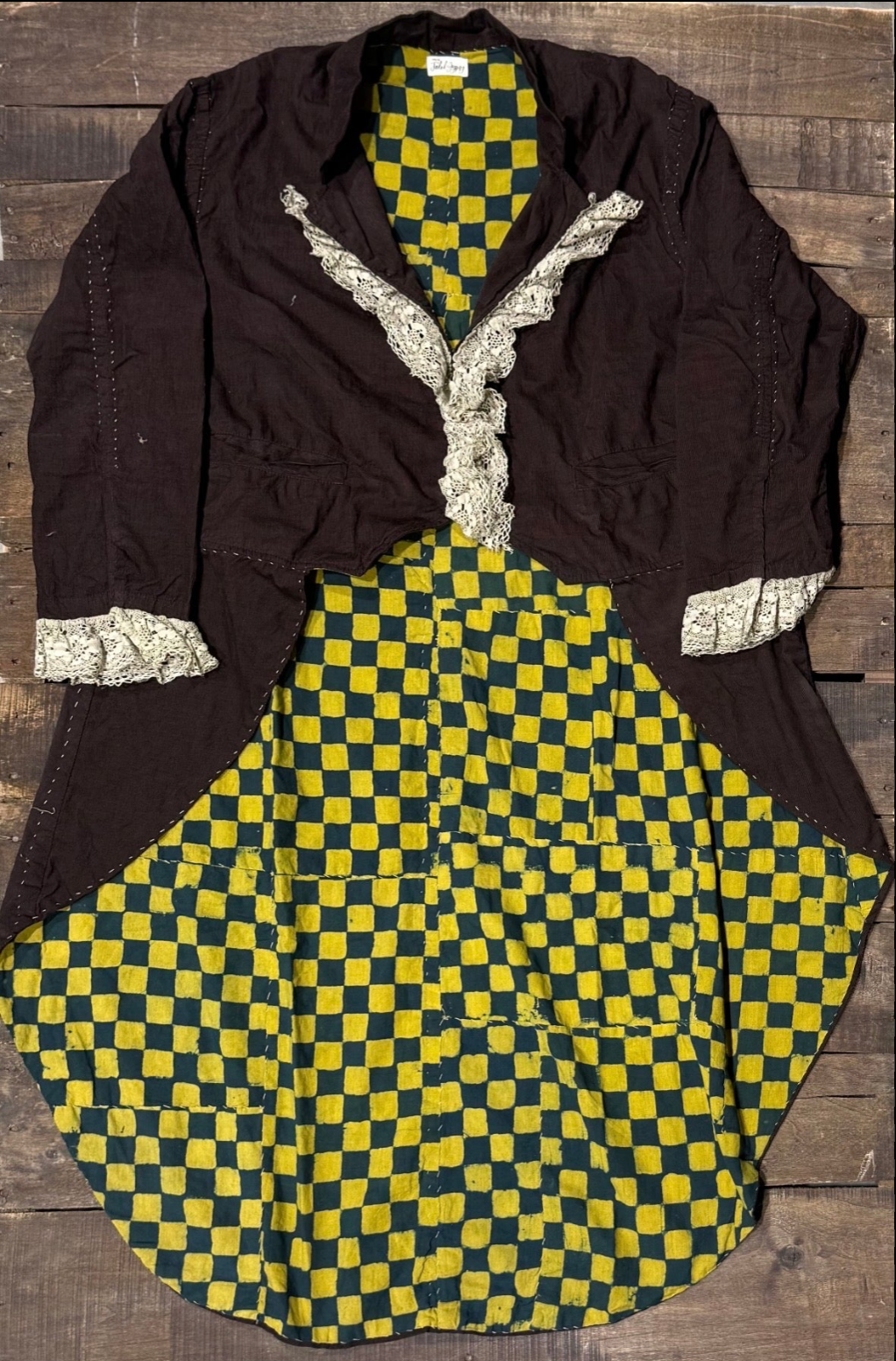 House of Jaded Gypsy Moonlit Manor Jacket - Checkered