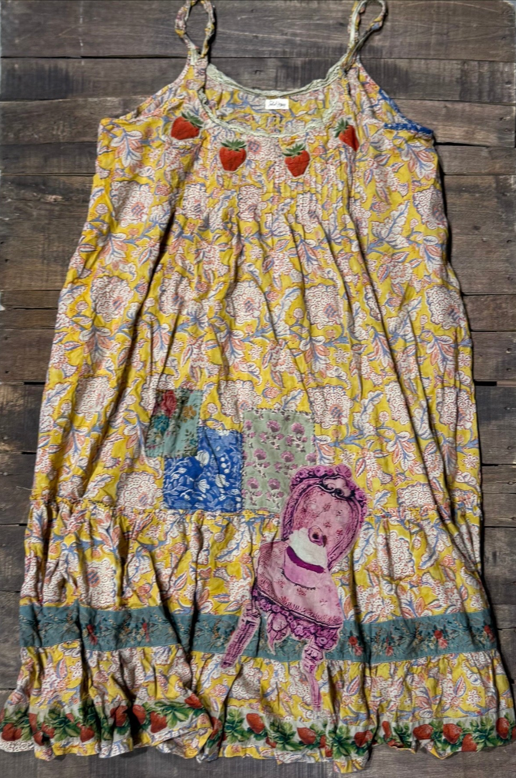 House of Jaded Gypsy Sunwashed Bloom Dress - Golden