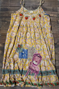 House of Jaded Gypsy Sunwashed Bloom Dress - Golden
