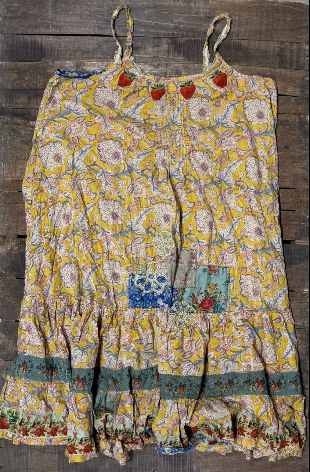 House of Jaded Gypsy Sunwashed Bloom Dress - Golden