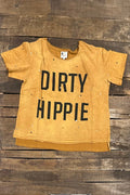 Dirty Hippie Tee - Vintage Mustard