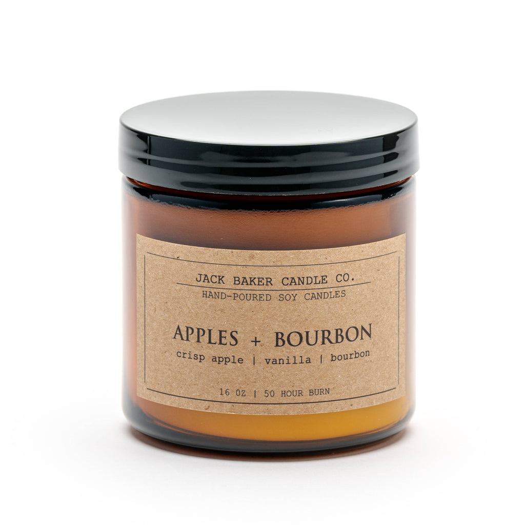 Jack Baker Amber Apothecary Collection - Apples + Bourbon 16 oz