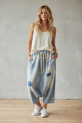 Chambray Harem Pants on Model