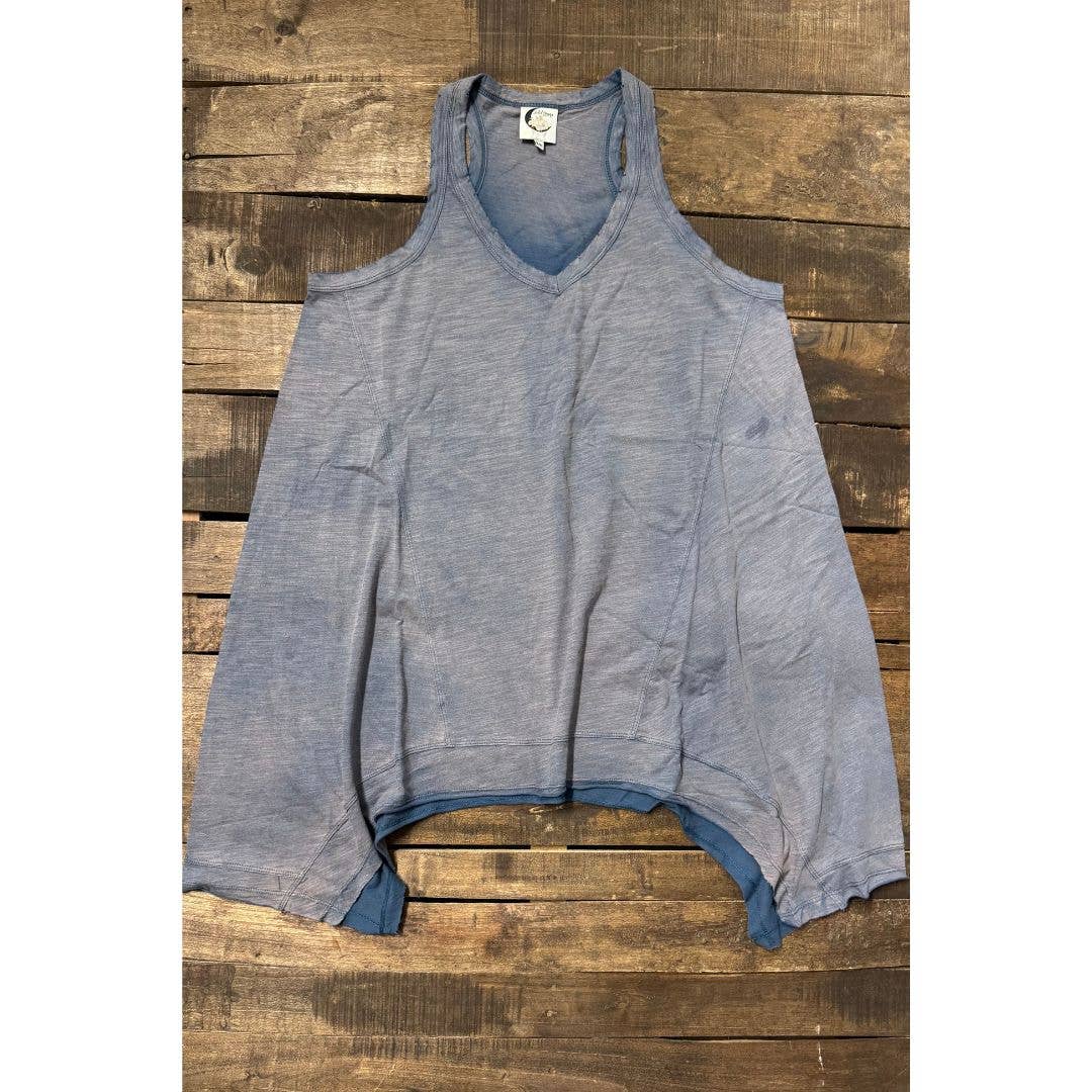 Beyond The Moon Tank - Vintage Navy