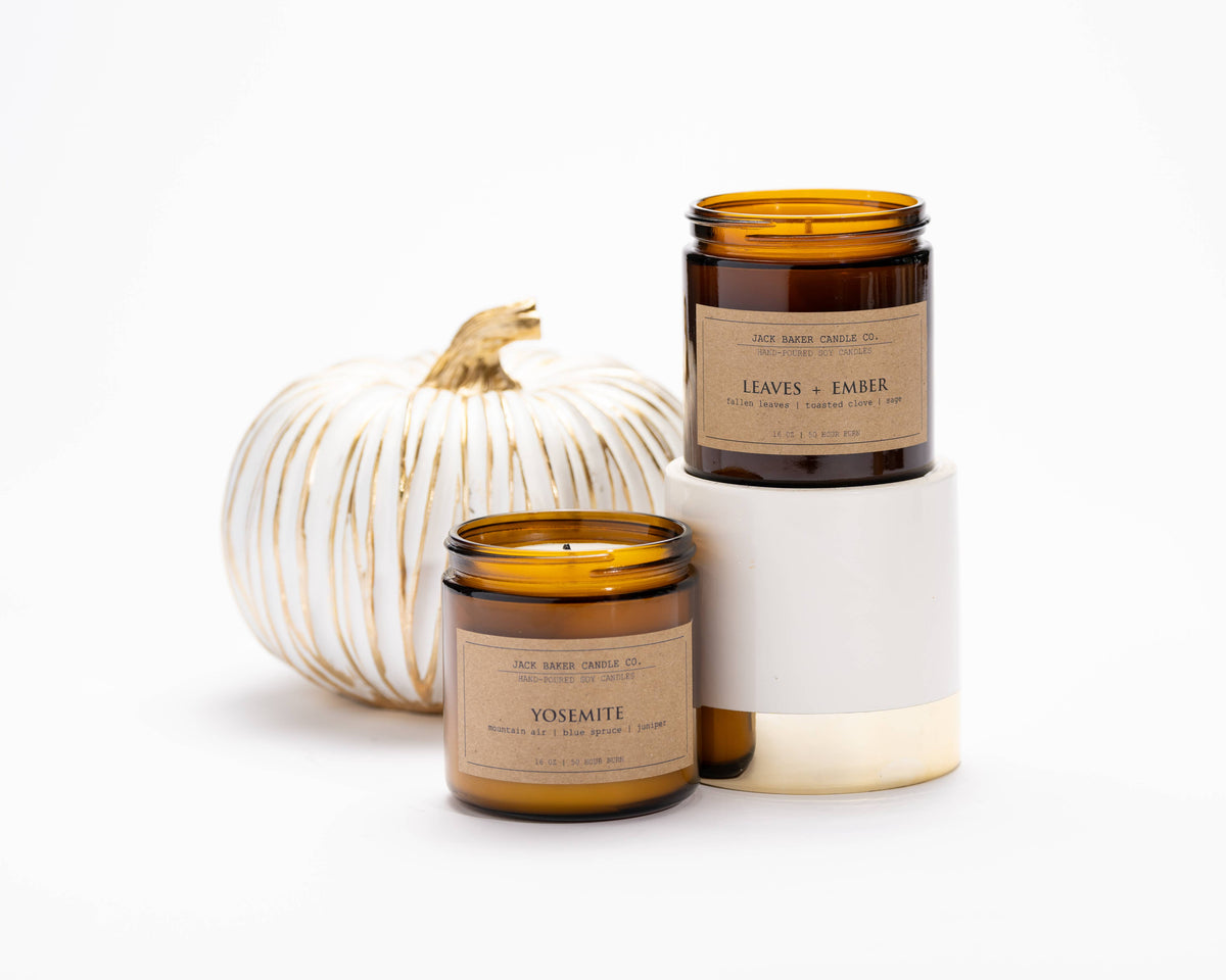 Jack Baker Amber Apothecary Collection - Apples + Bourbon 16 oz