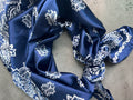 Rare Bird  Azure/Navy Blue Bandana Wild Rag