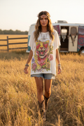 Front - Groovy Tiger Tee on Model