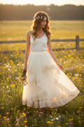 Jaded Gypsy Ruffles Dreams Skirt on Model