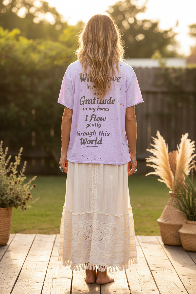 Moon Dust Tee - Back on Model