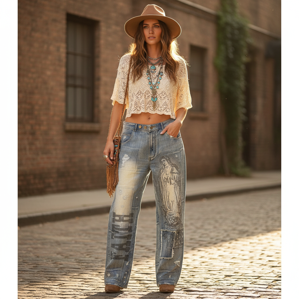 Peace and Love Jeans - Faith
