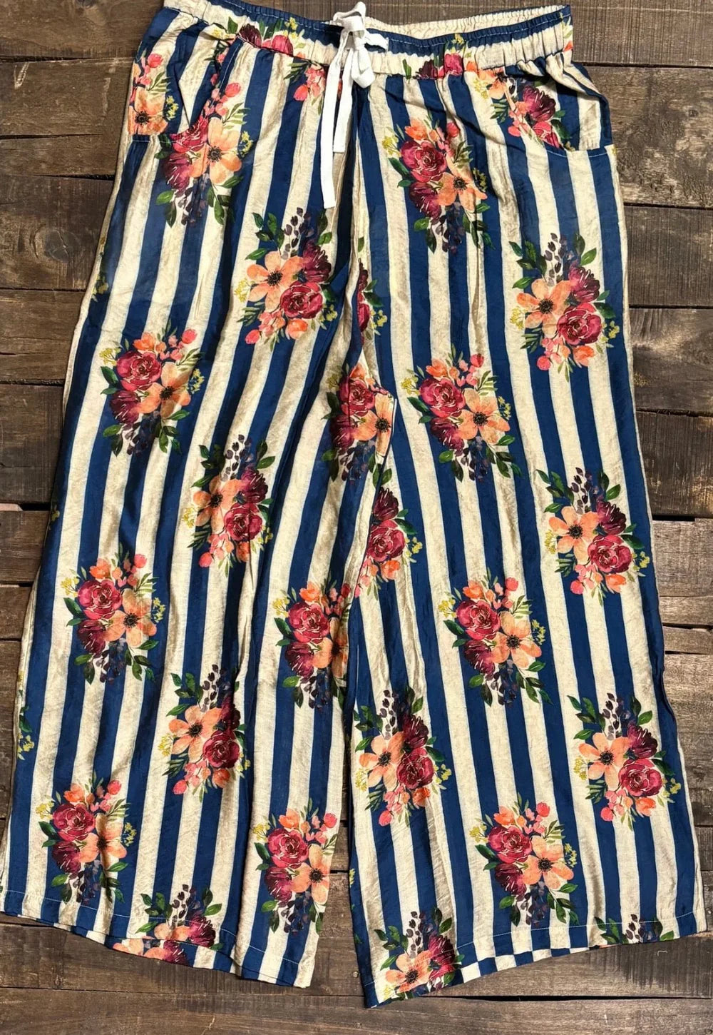 Jaded Gypsy Starlight Drift Pants - Royal Stripe