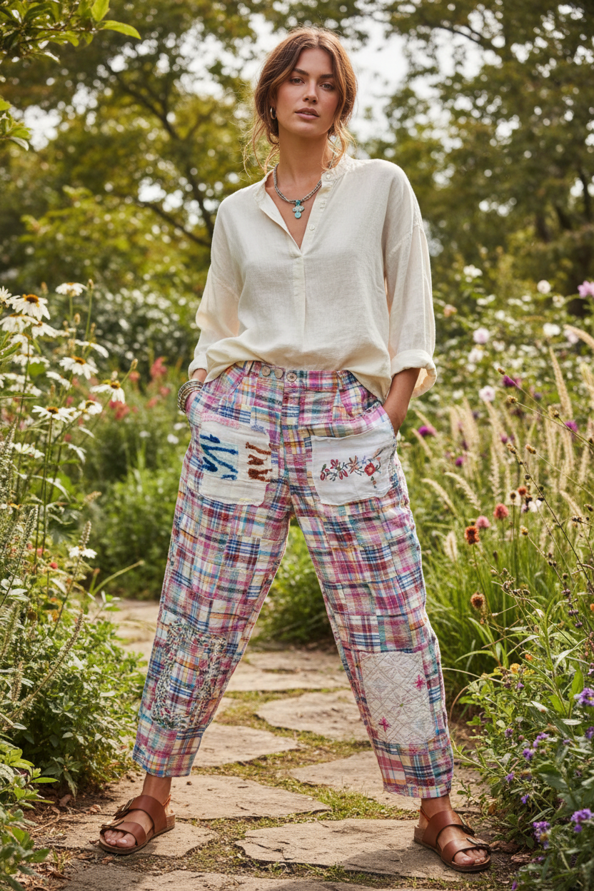 Traveling On Pants on Model