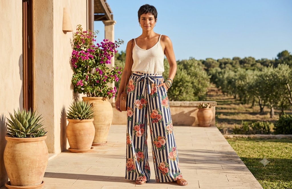 Starlight Drift Pants - Royal Stripe