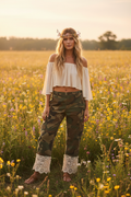Wayward Soul Pants on Model